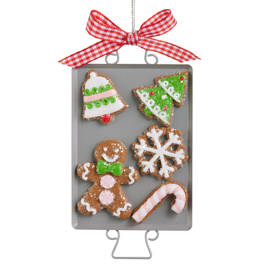 Viv! Christmas Weihnachtsanhänger - Backblech mit Lebkuchen - 17 cm