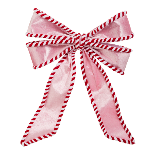 Viv! Christmas Decoración Árbol Navidad - Lazo de Menta - rosa rojo - 40cm