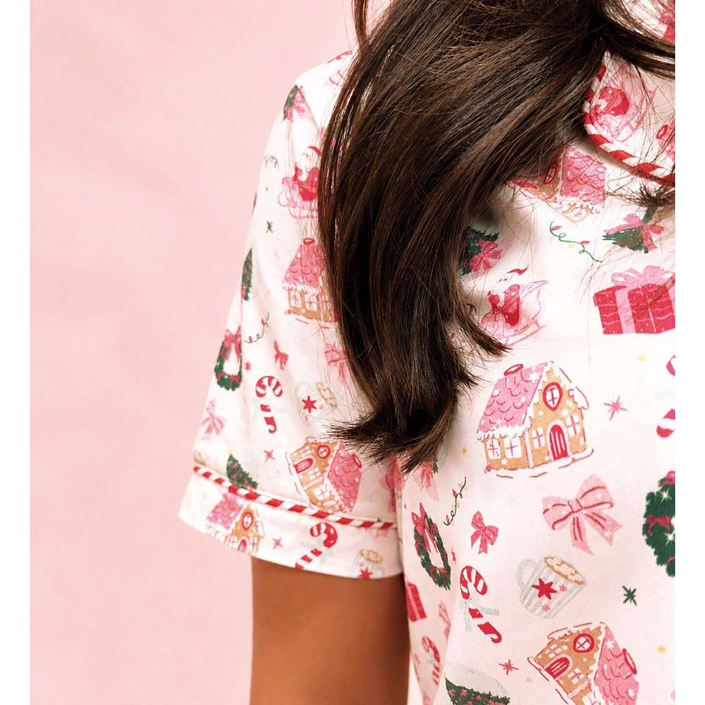 Rock Paper Scissors - Women's Christmas Pajama Set - Santa's Sugarplum