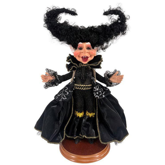 Mark Roberts Halloween Figurine - Small Bride of Frankenstein Doll on Base - 28cm