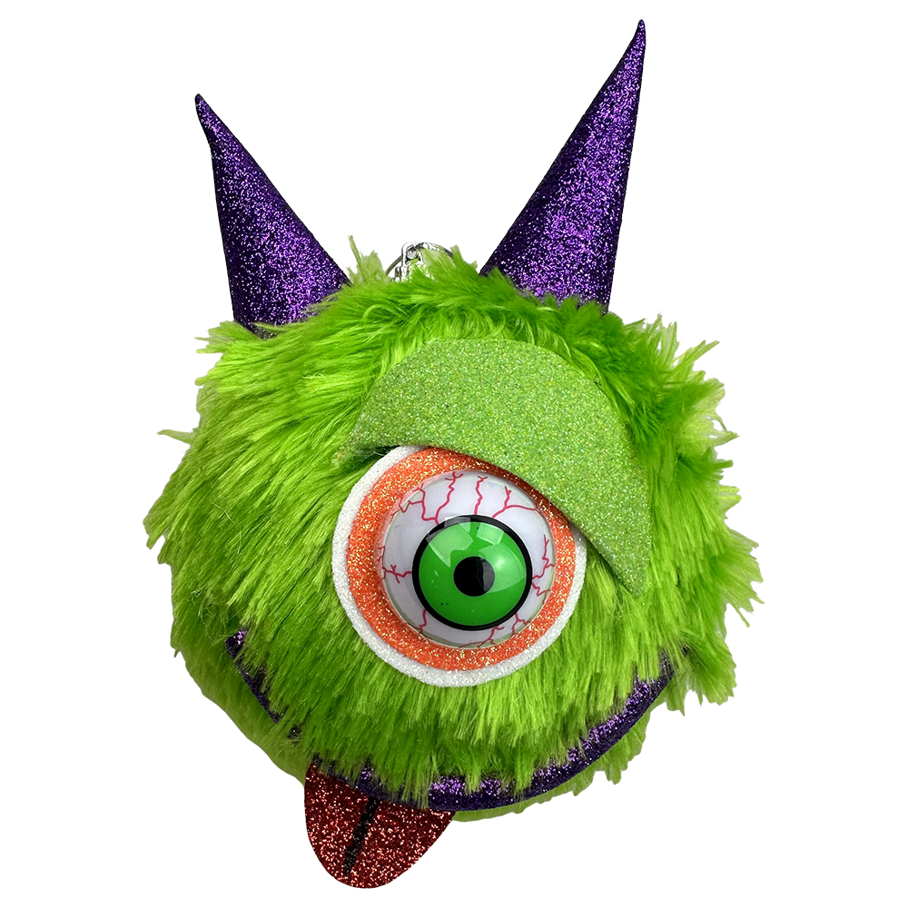 Viv! Christmas Halloween Decoratie - Harig Monster Ornament - 15 cm