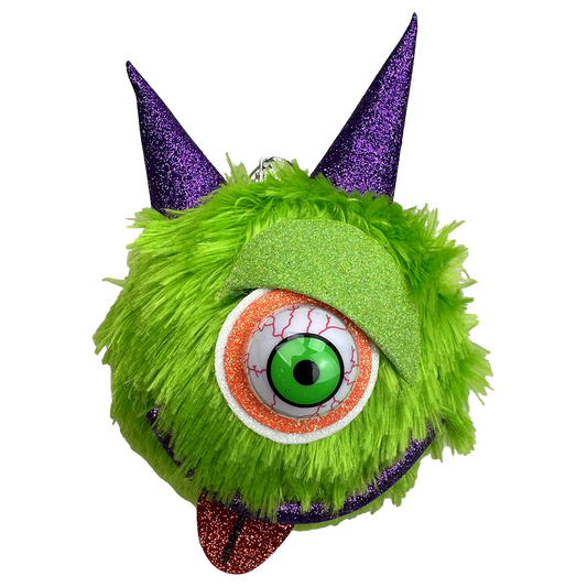 Viv! Christmas Halloween Decoratie - Harig Monster Ornament - 15 cm