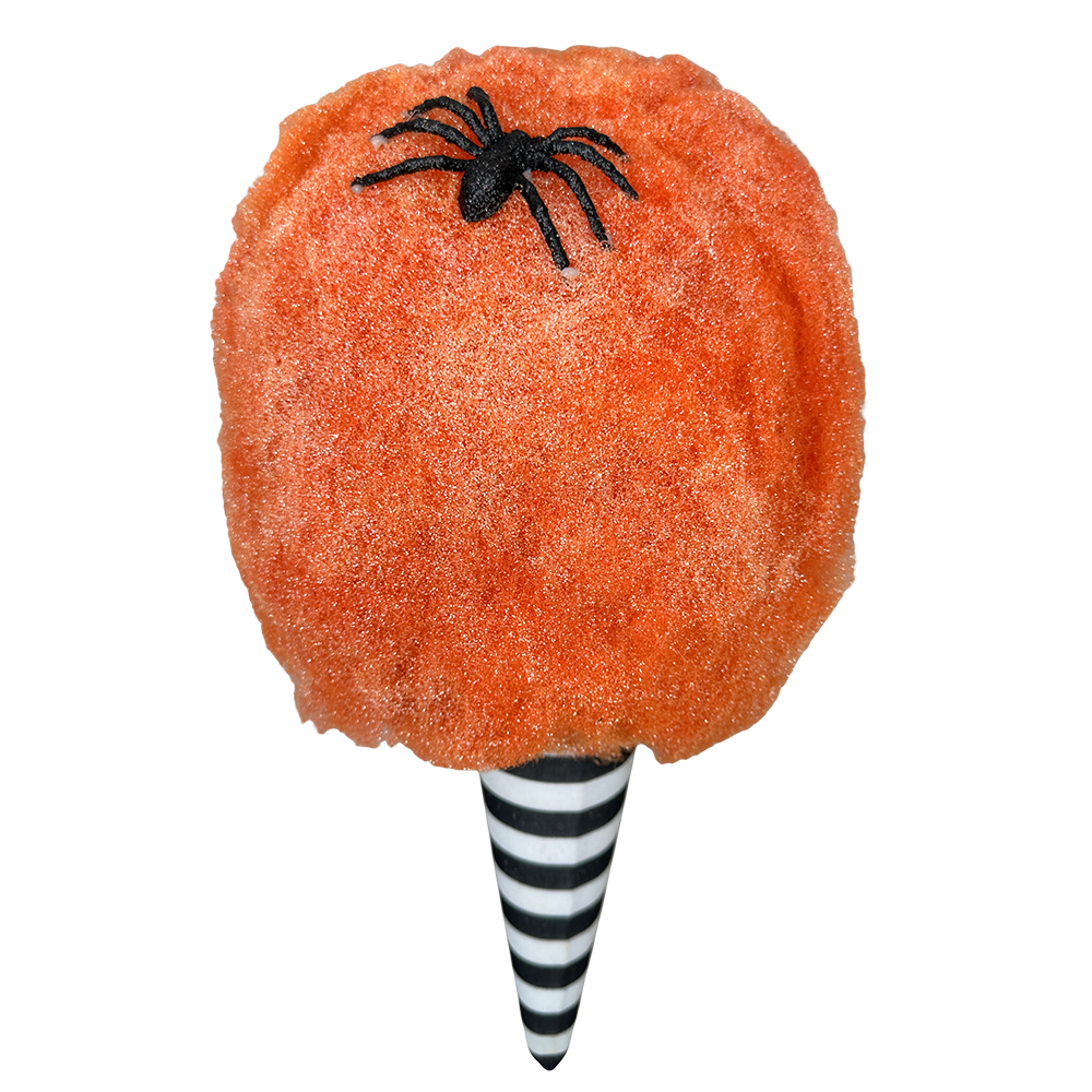 Viv! Christmas Halloween Decoratie - Oranje Glitter Suikerspin - 36cm