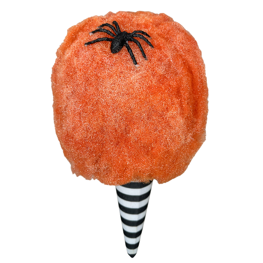 Viv! Christmas Halloween Decoratie - Oranje Glitter Suikerspin - 36cm