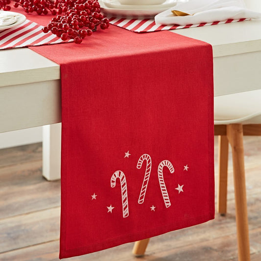 Viv! Christmas Table Runner - Candy Cane - 220 cm