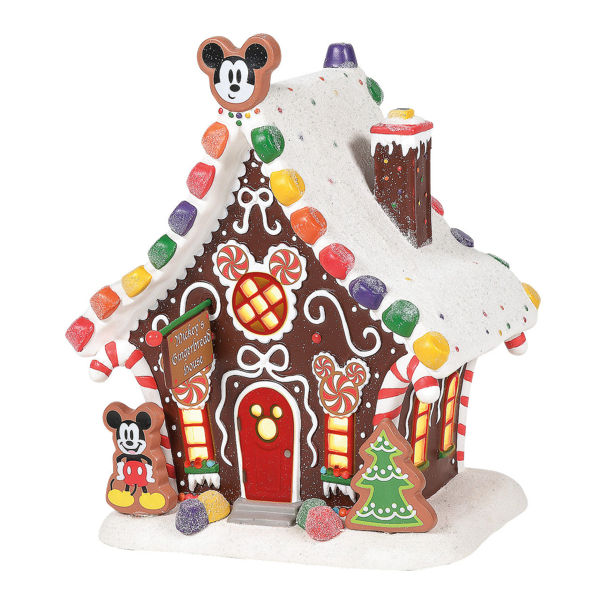 Department 56 Disney Village Christmas House - Mickey's Gingerbread House - 20cm | Delivery ± 3 weeks