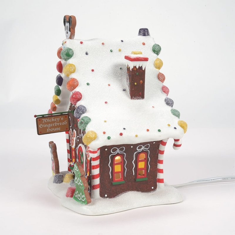 Department 56 Disney Village Christmas House - Mickey's Gingerbread House - 20cm | Delivery ± 3 weeks