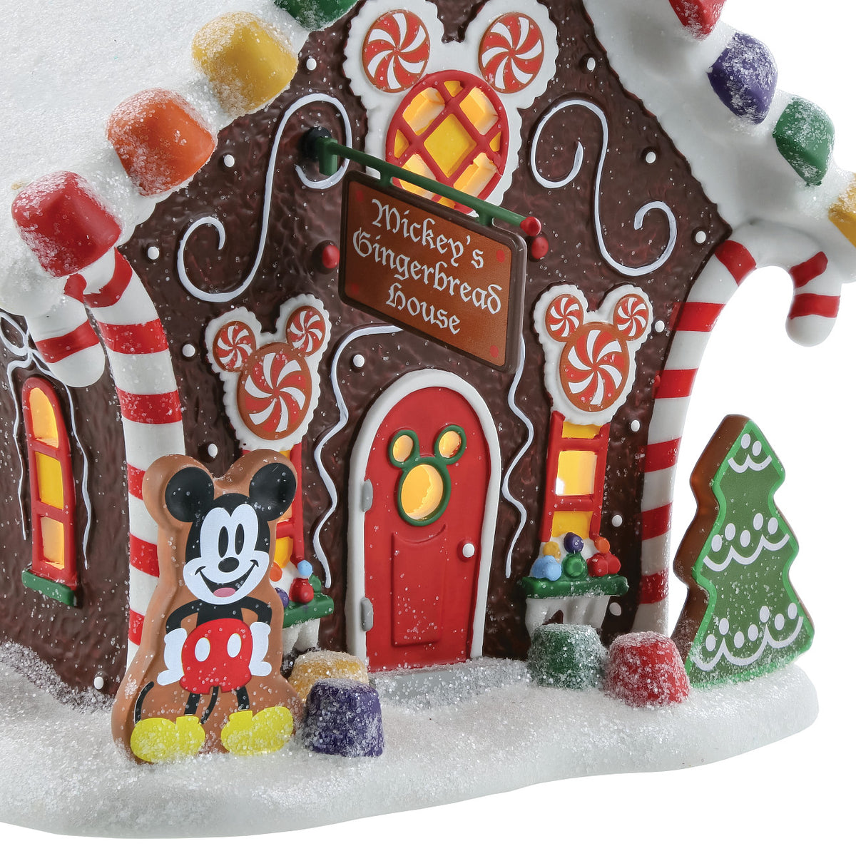 Department 56 Disney Village Christmas House - Mickey's Gingerbread House - 20cm | Delivery ± 3 weeks