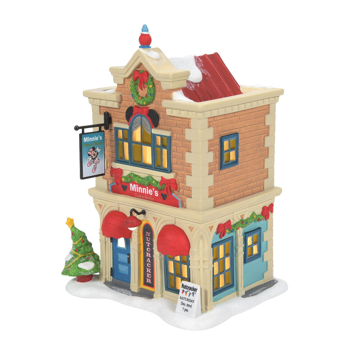Department 56 Disney Village Christmas House - Minnie's Dance Studio - 20cm | Delivery ± 3 weeks