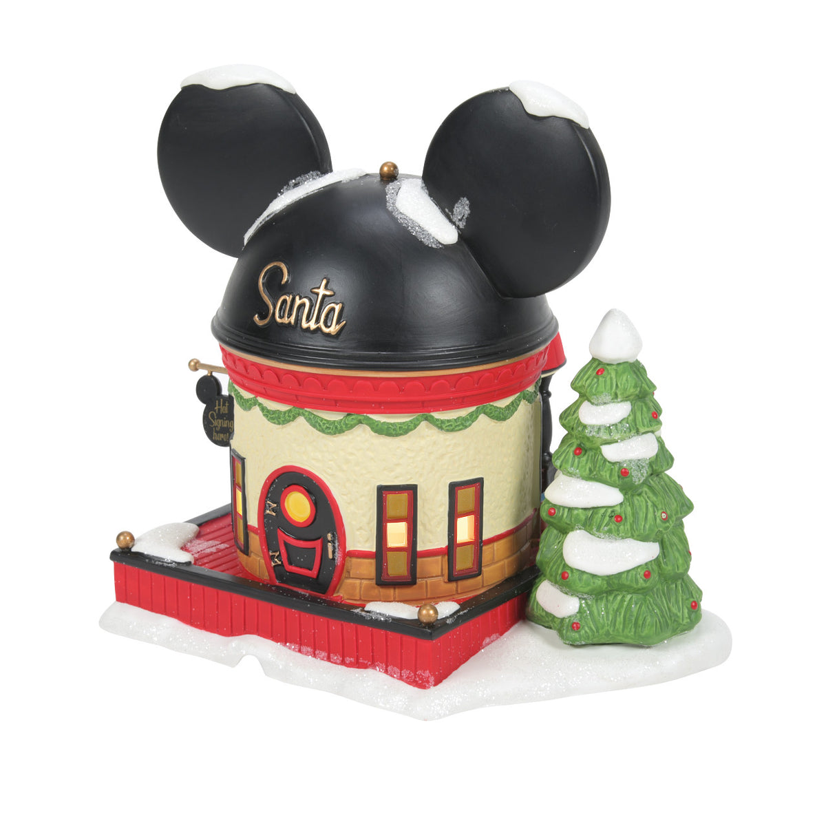 Department 56 Disney Village Christmas House - Mickey's Ear Hat Shop - 19cm | Delivery ± 3 weeks