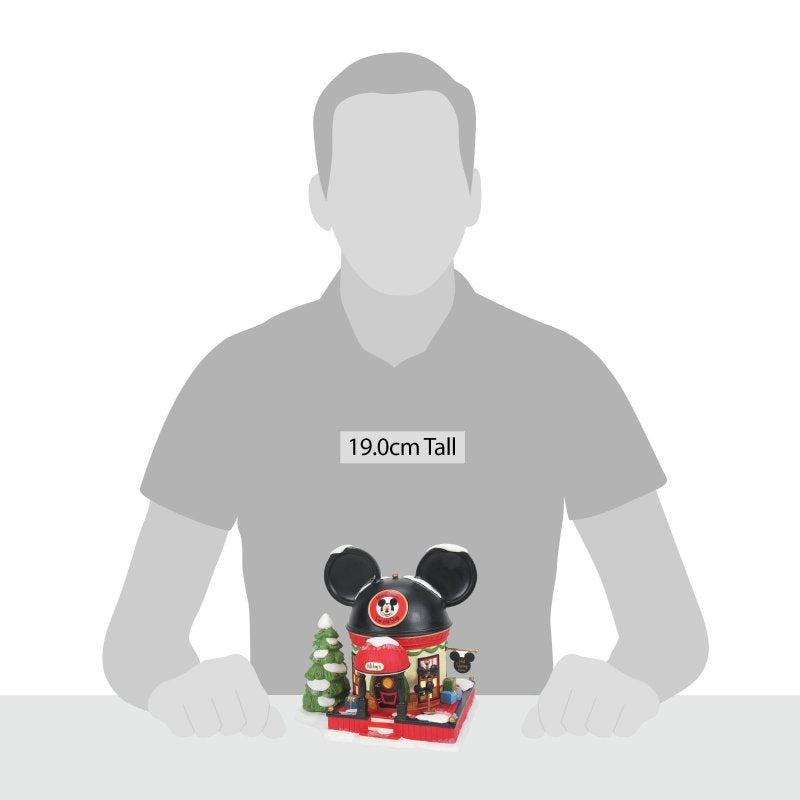 Department 56 Disney Village Christmas House - Mickey's Ear Hat Shop - 19cm | Delivery ± 3 weeks