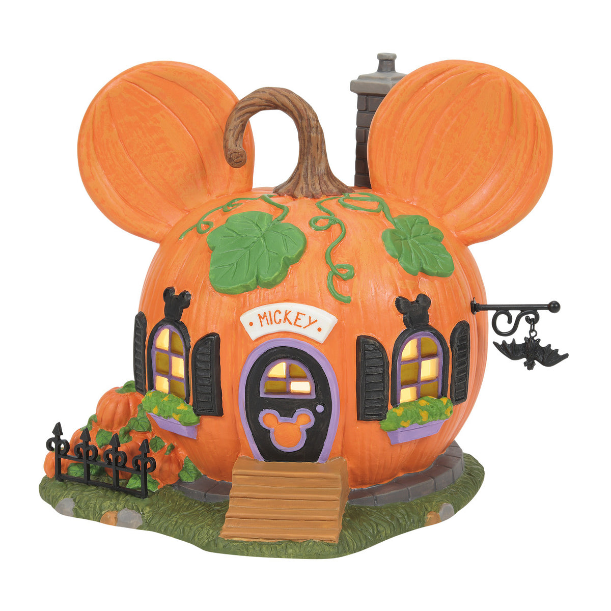 Department 56 Disney Village Halloween House - Mickey Mouse's Pumpkintown House - 16cm | Delivery ± 3 weeks