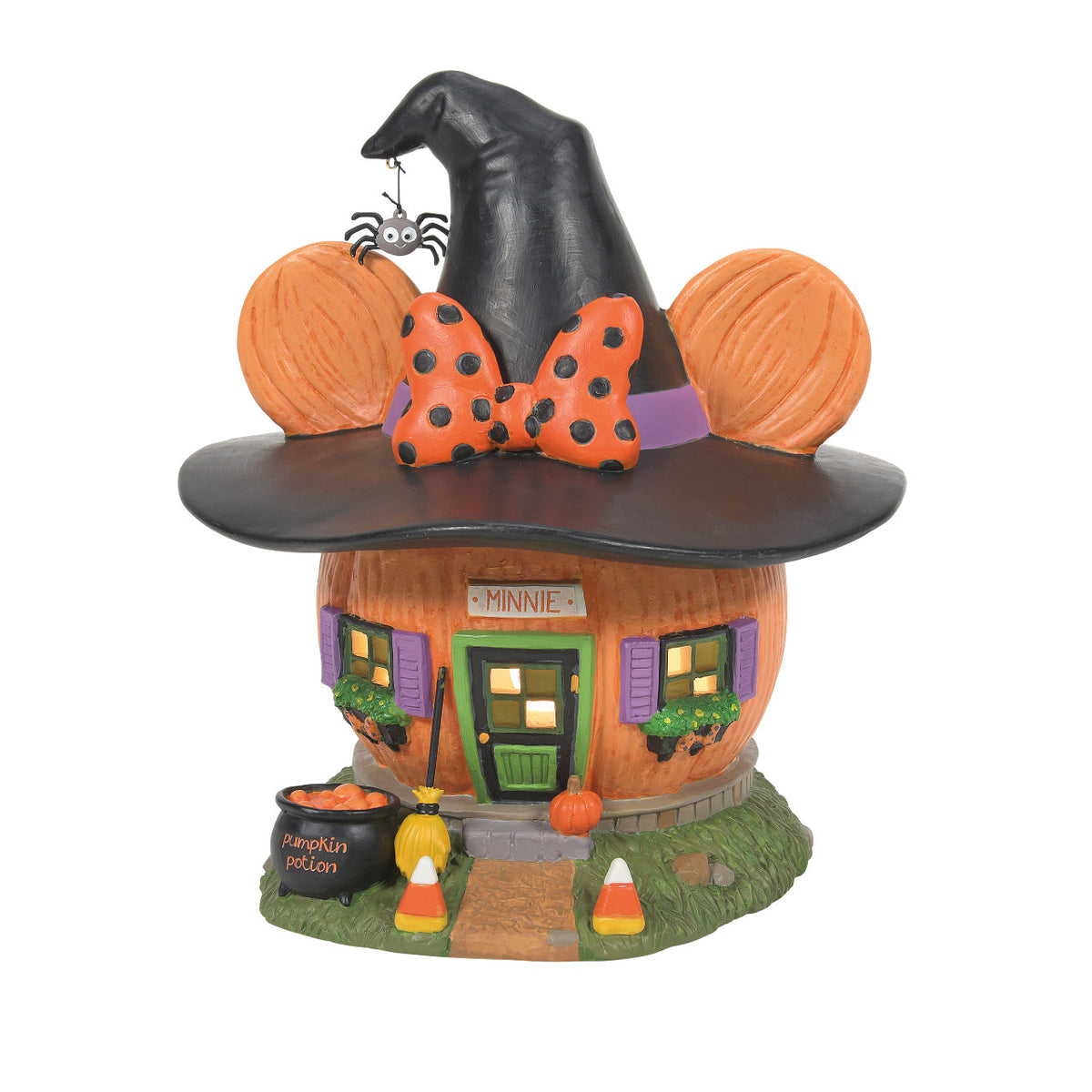 Department 56 Disney Village Halloween House - Minnie Mouse's Pumpkintown House - 20cm | Delivery ± 3 weeks