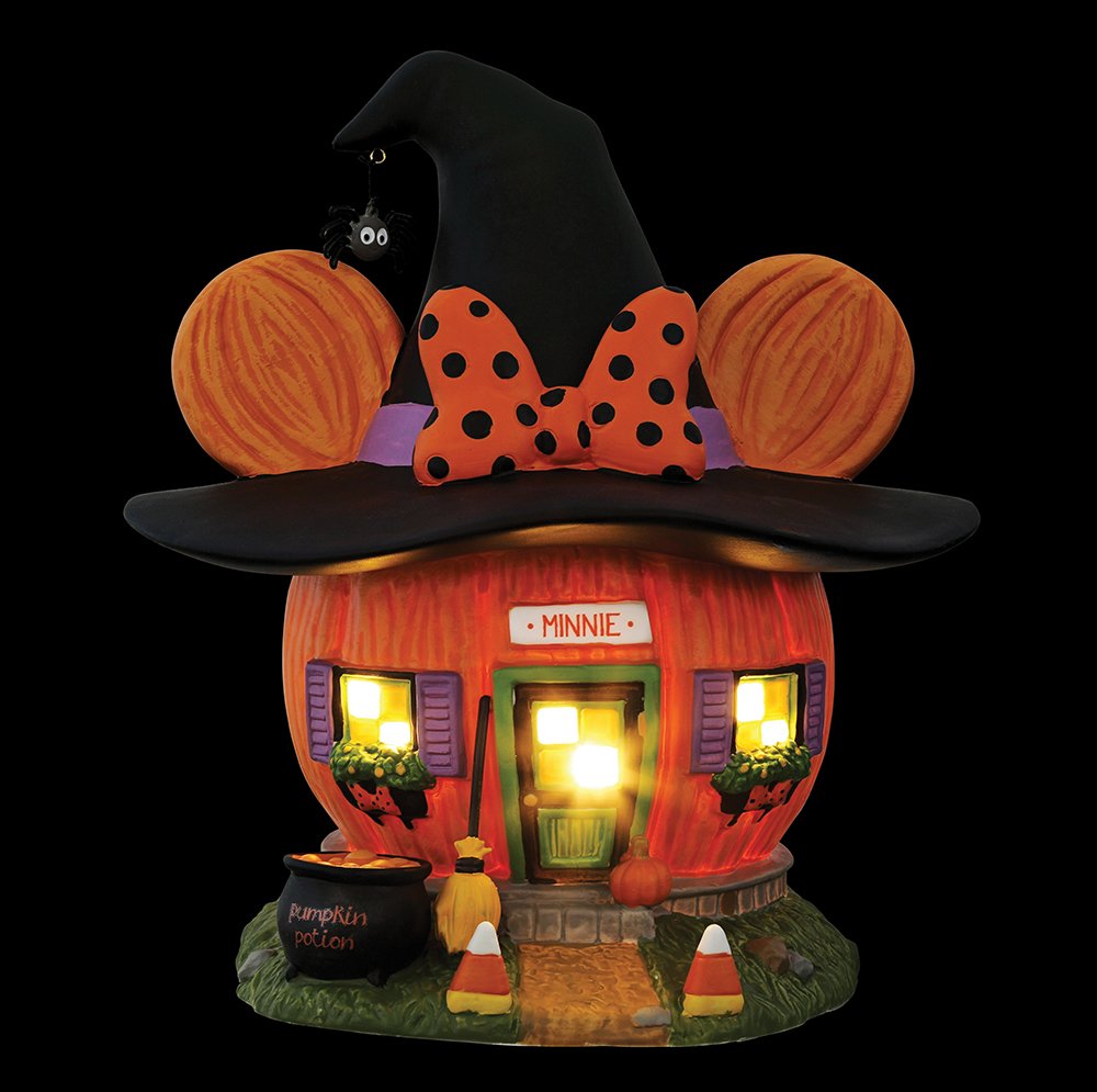 Department 56 Disney Village Halloween House - Minnie Mouse's Pumpkintown House - 20cm | Delivery ± 3 weeks