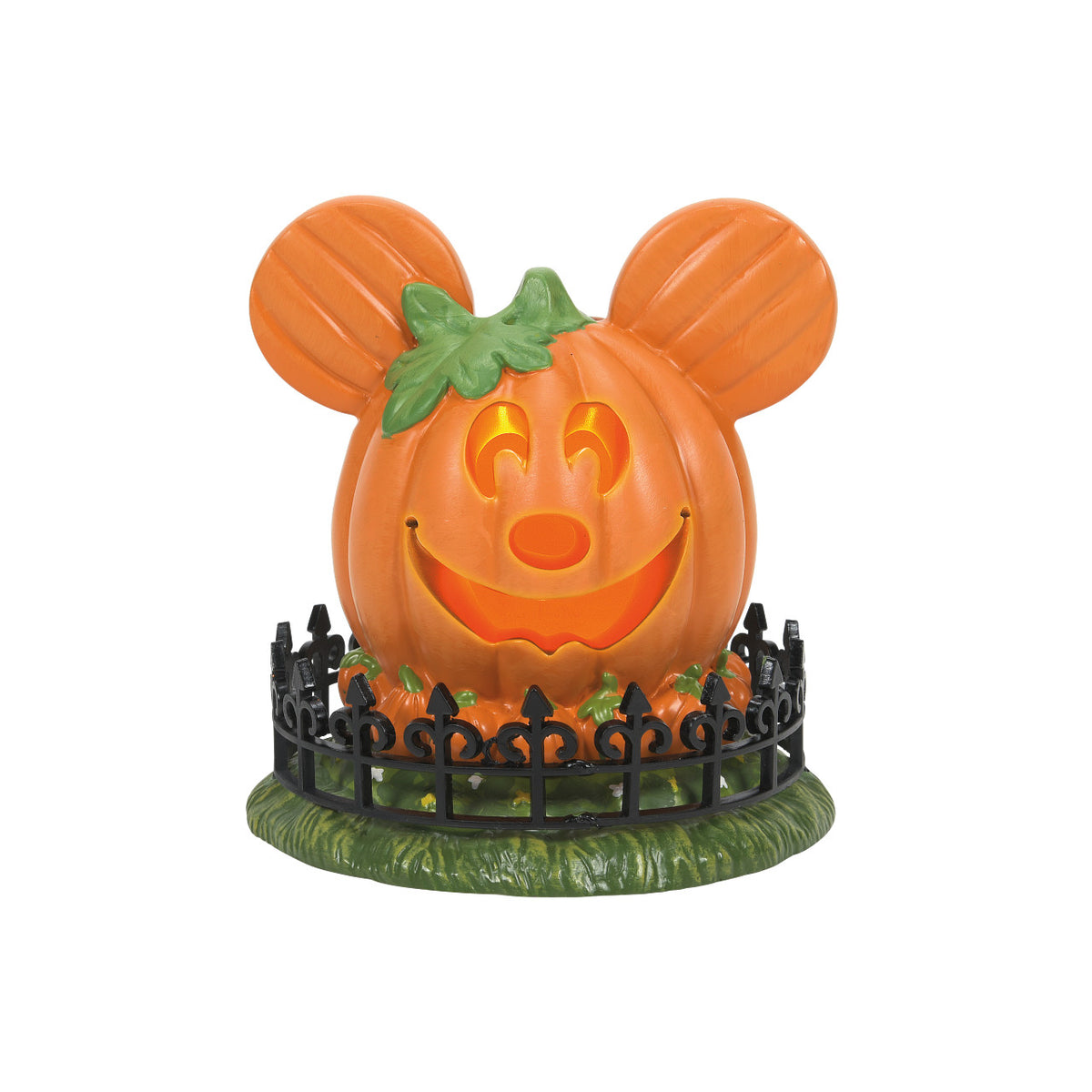 Department 56 Disney Village Halloween Decoration - Mickey Mouse's Town Centre Pumpkin - 10cm | Delivery ± 3 weeks