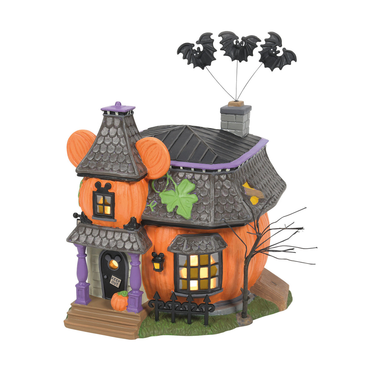 Department 56 Disney Village Halloween House - Mickey Mouse's Pumpkin Manor - 17.5cm | Delivery ± 3 weeks