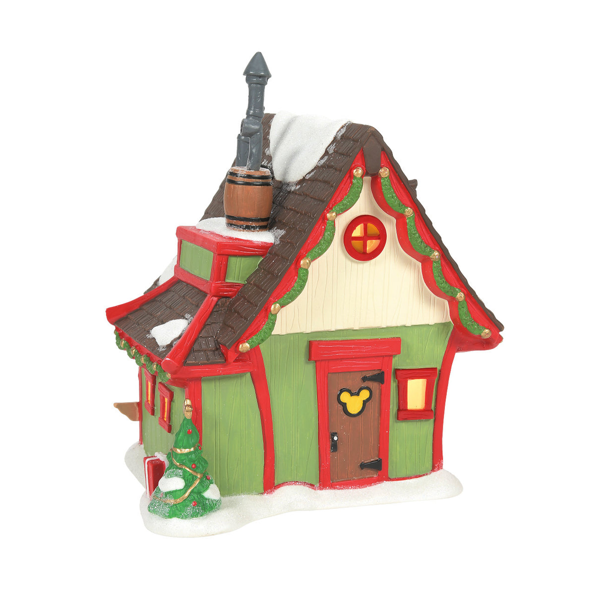 Department 56 Disney Village Christmas House - Mickey Mouse's Clubhouse - 19cm | Delivery ± 3 weeks