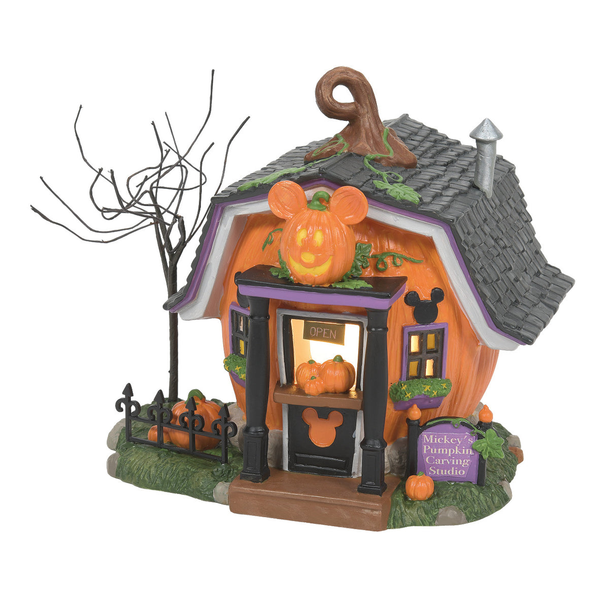 Department 56 Disney Village Halloween House - Pumpkintown Carving Studio - 14cm | Delivery ± 3 weeks