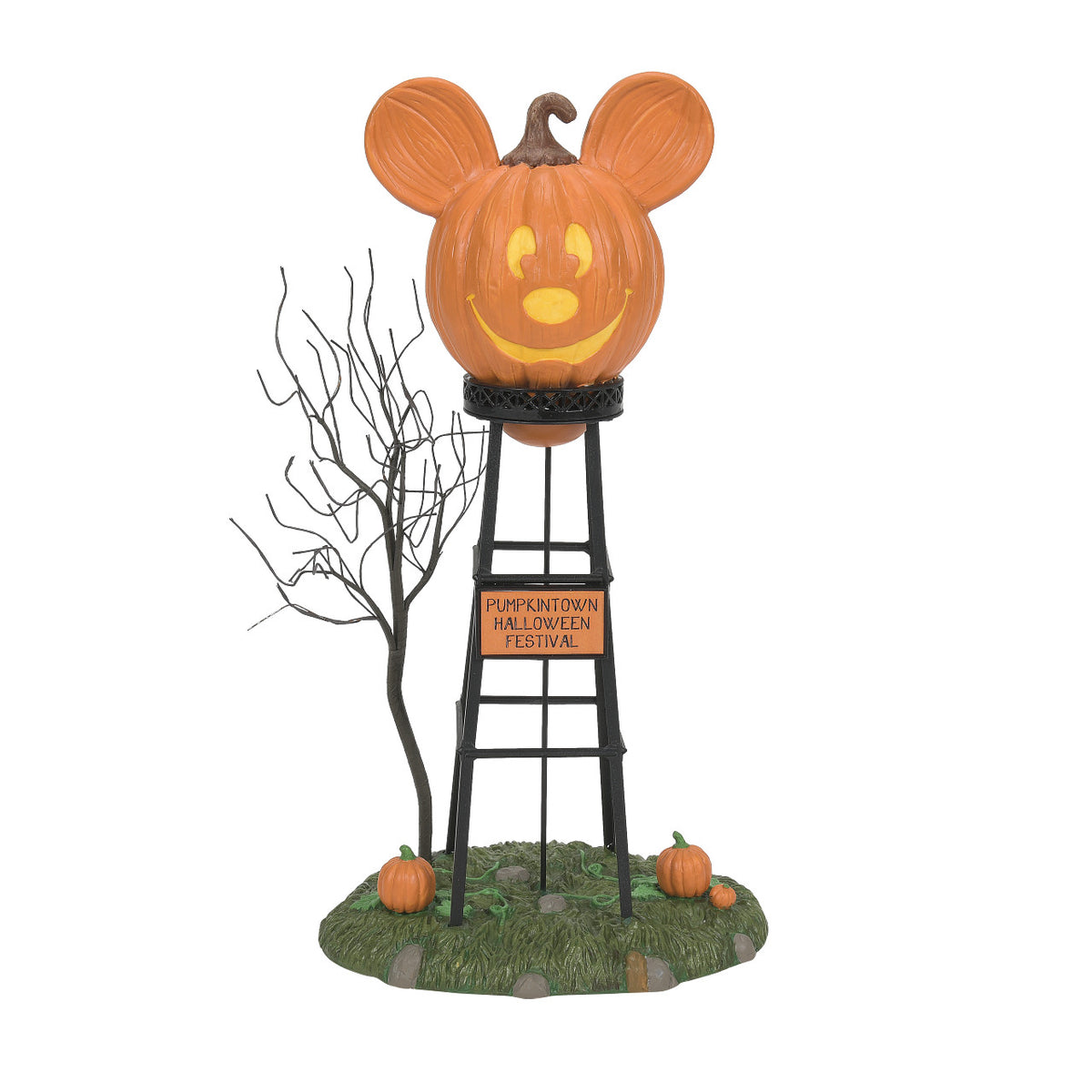 Department 56 Disney Village Halloween Decoration - Pumpkintown Water Tower - 30.5cm | Delivery ± 3 weeks