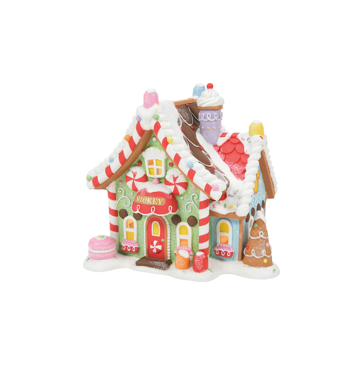 Department 56 Disney Village Christmas House - Mickey's Peppermint Villa - 17cm | Delivery ± 3 weeks