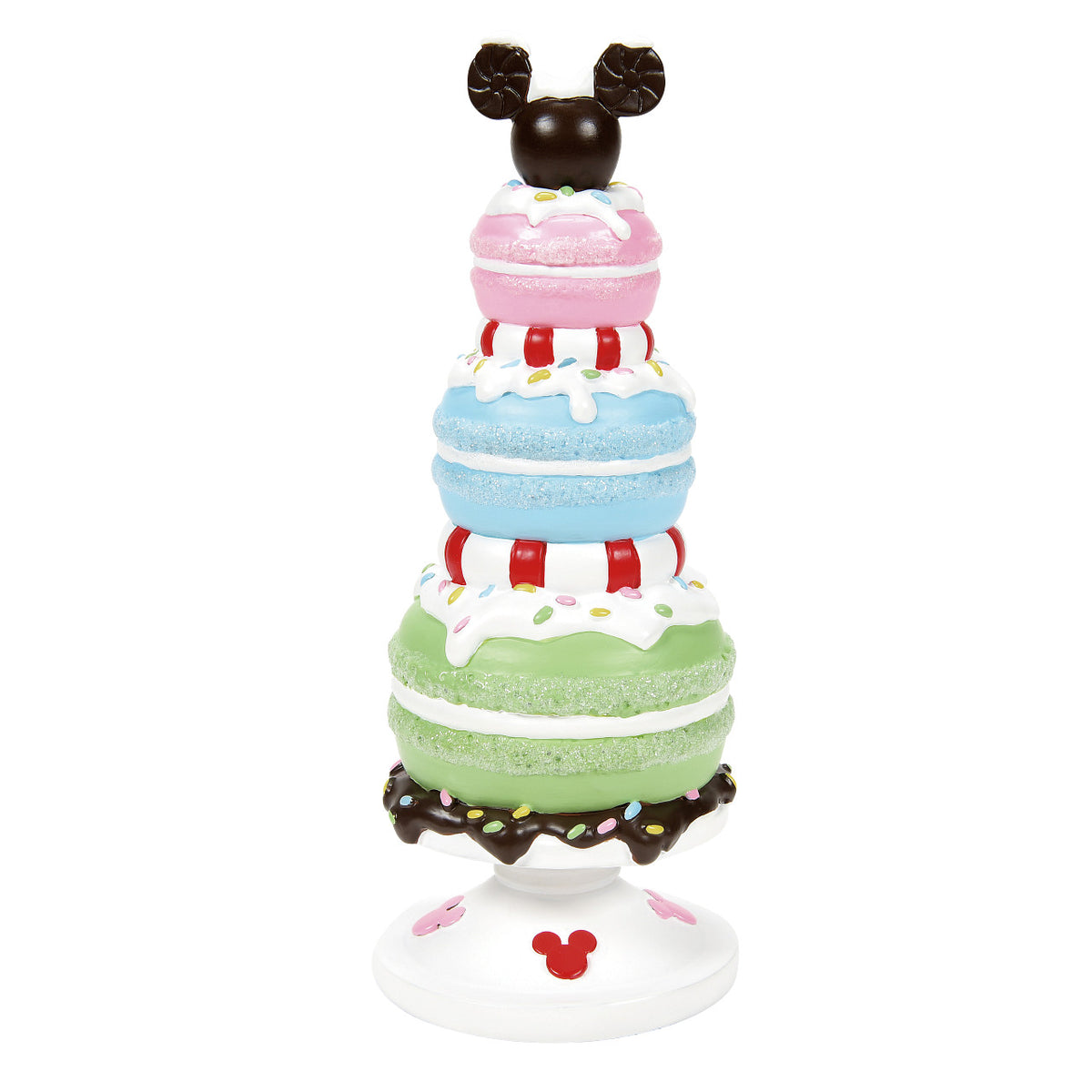 Department 56 Disney Village Christmas Decoration - Mickey's Merry Macaron Tree - 15.5cm | Delivery ± 3 weeks