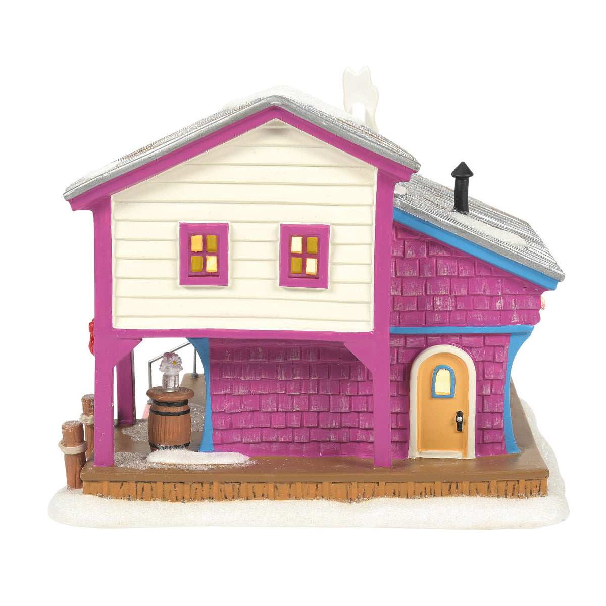 Department 56 Disney Village Christmas House - Daisy's Dockside Cafe - 18.5cm | Delivery ± 3 weeks