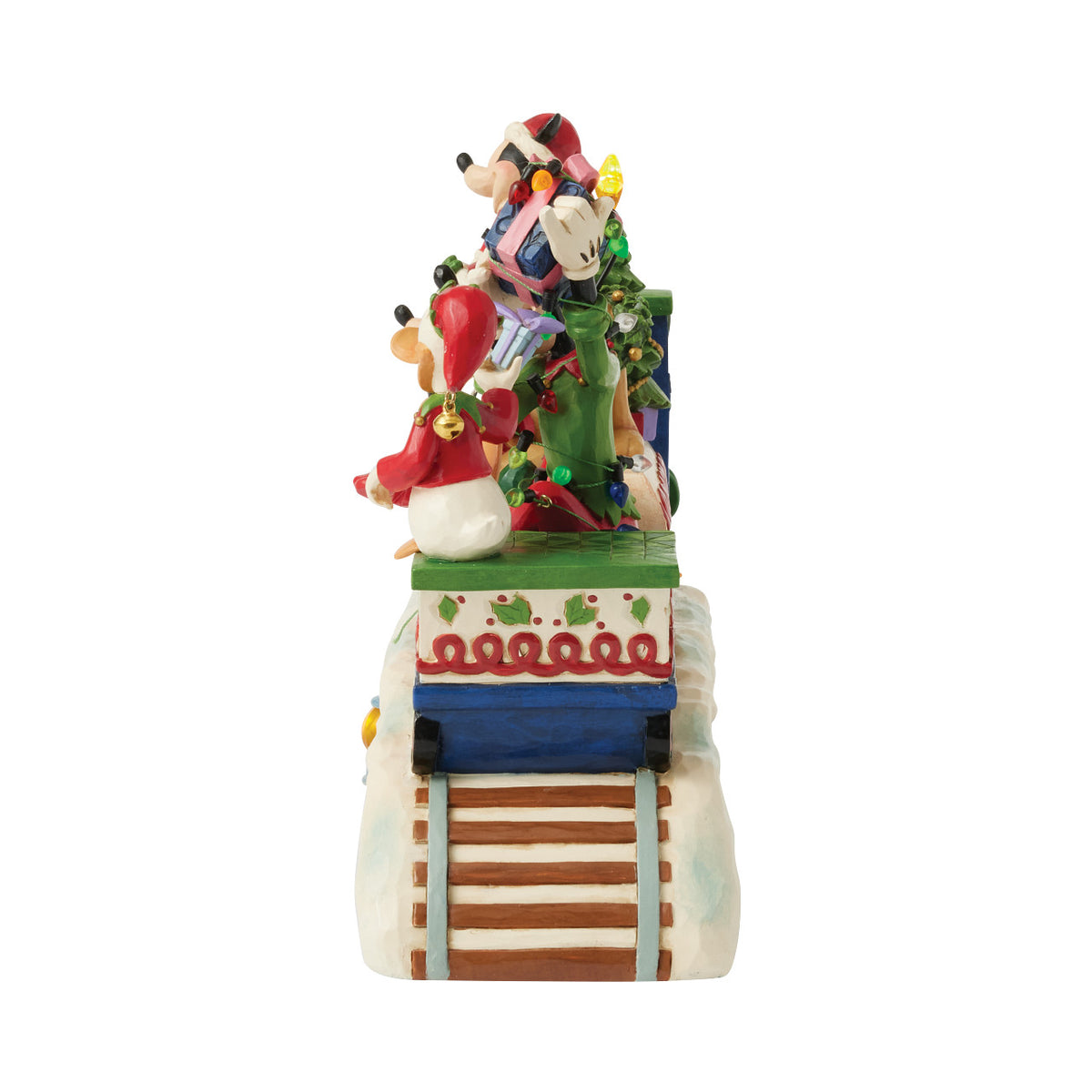 Disney Traditions by Jim Shore Christmas Figurine - Mickey & Friends LED Musical Train - 42cm | Delivery ± 3 weeks