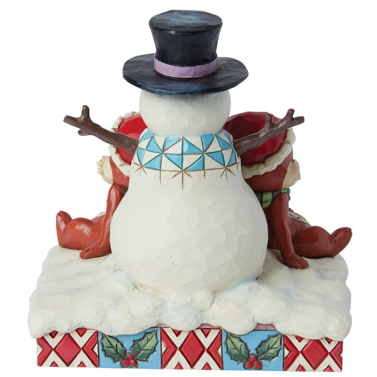 Disney Traditions by Jim Shore Christmas Figurine - Chip & Dale Snowman - 14cm | Delivery ± 3 weeks
