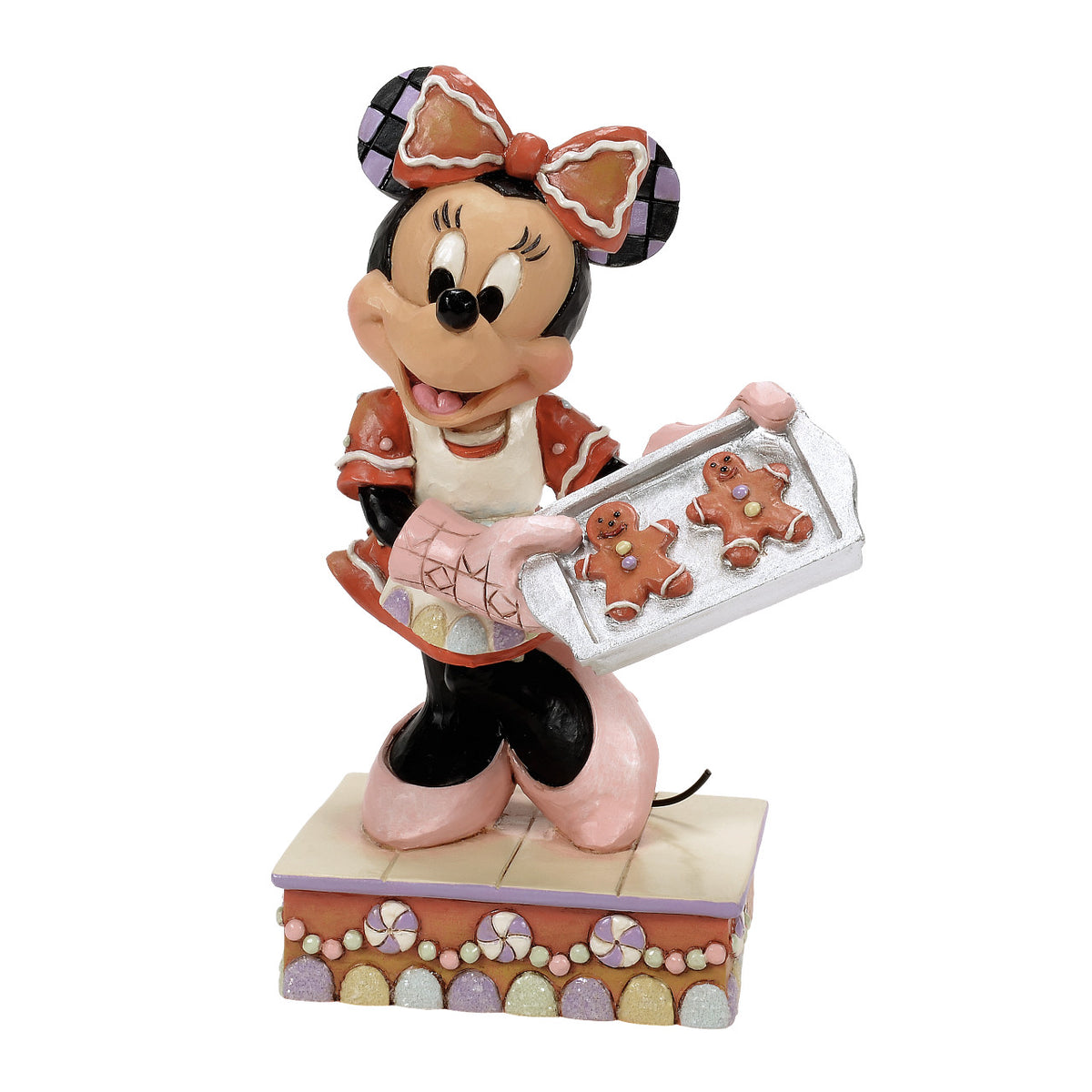 Disney Traditions by Jim Shore Christmas Figurine - Minnie Mouse Gingerbread Cookies - 14cm | Delivery ± 3 weeks