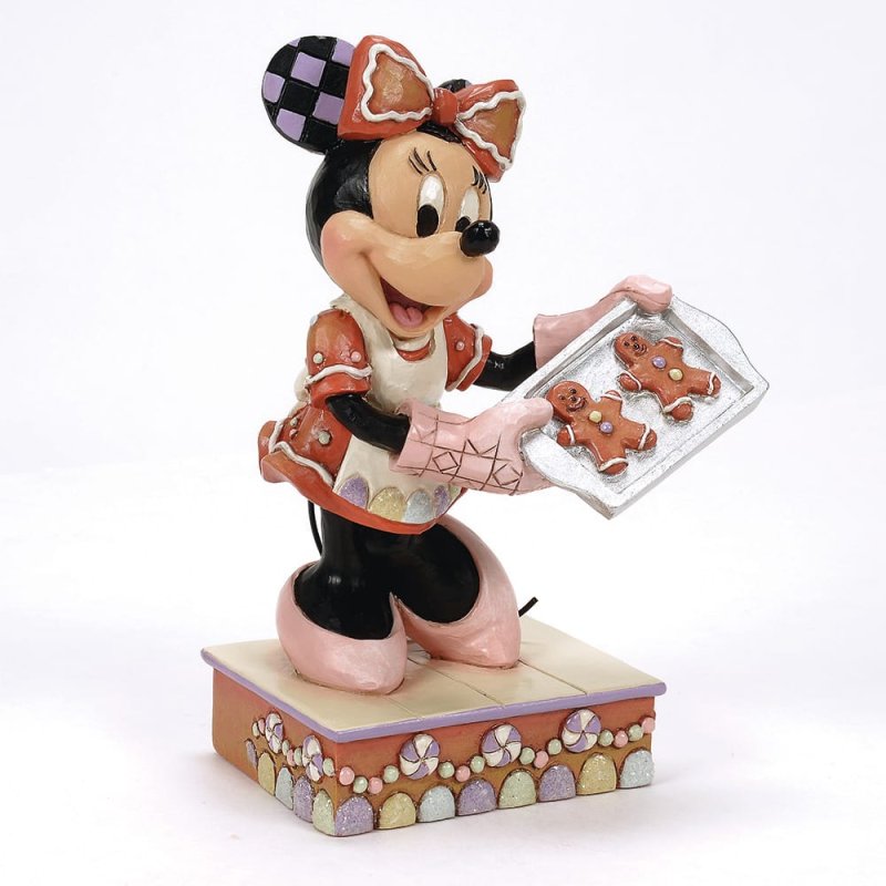 Disney Traditions by Jim Shore Christmas Figurine - Minnie Mouse Gingerbread Cookies - 14cm | Delivery ± 3 weeks
