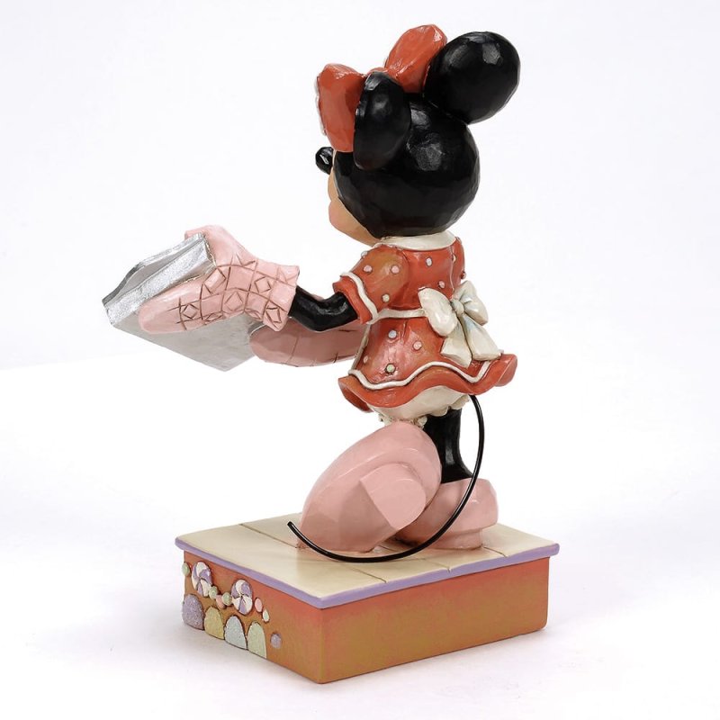 Disney Traditions by Jim Shore Christmas Figurine - Minnie Mouse Gingerbread Cookies - 14cm | Delivery ± 3 weeks