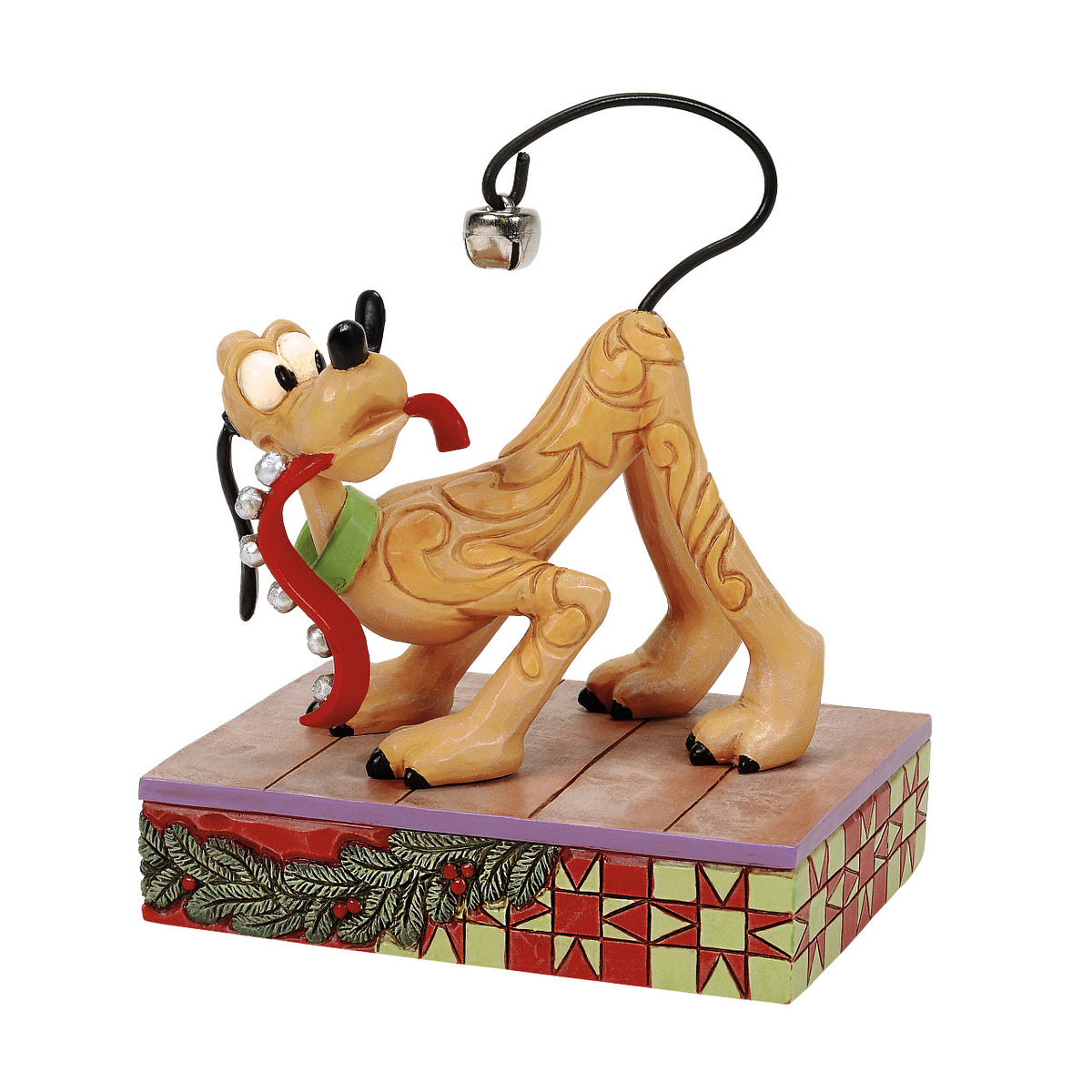 Disney Traditions by Jim Shore Christmas Figurine - Pluto with Bells - 12.5cm | Delivery ± 3 weeks