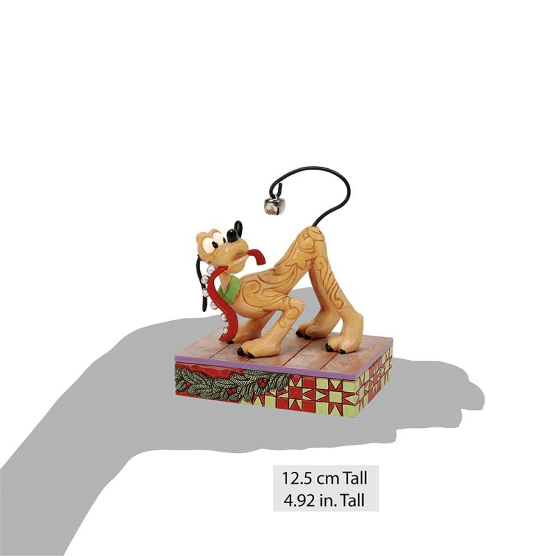 Disney Traditions by Jim Shore Christmas Figurine - Pluto with Bells - 12.5cm | Delivery ± 3 weeks