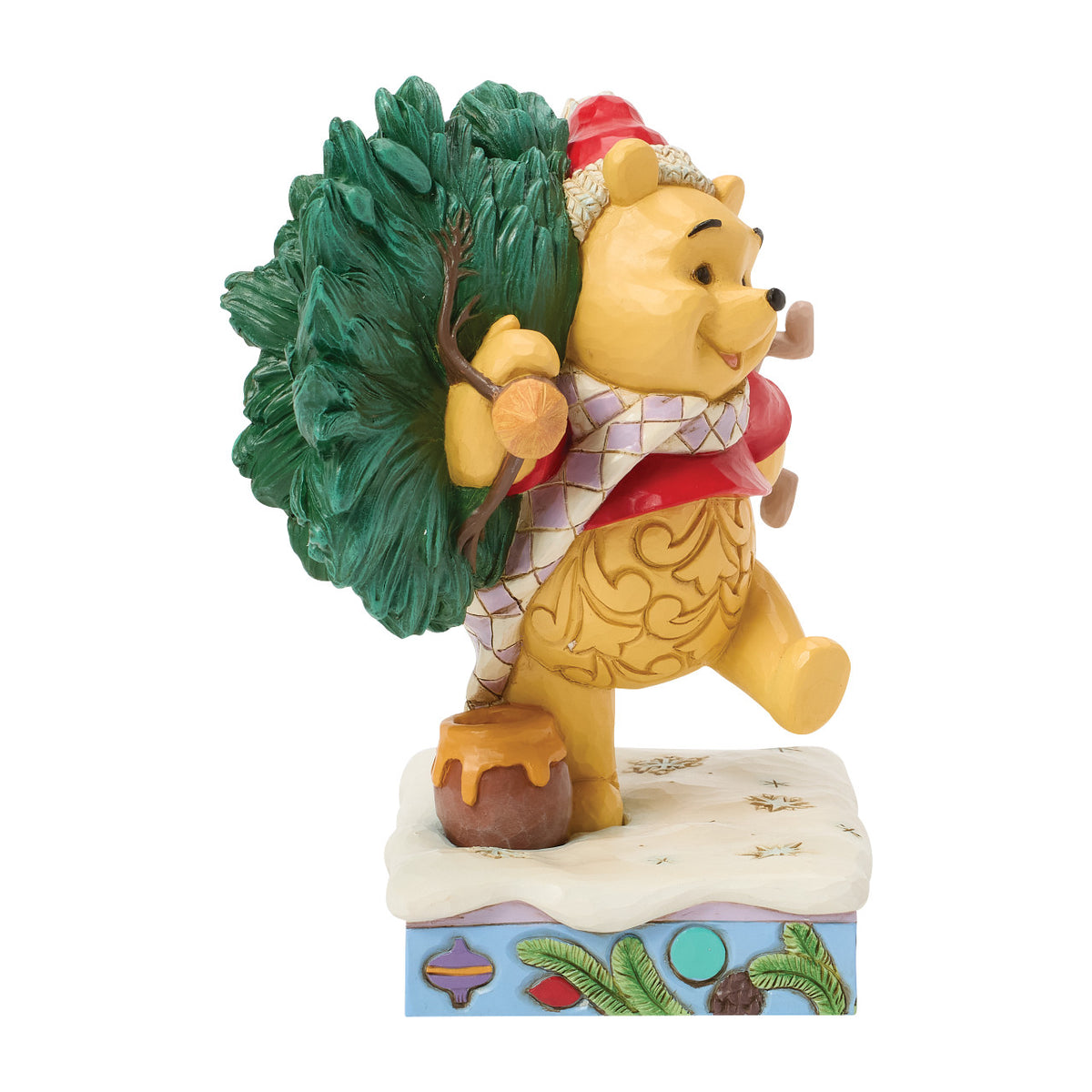 Disney Traditions by Jim Shore Christmas Figurine - Winnie the Pooh & Friends with Christmas Tree - 16cm | Delivery ± 3 weeks