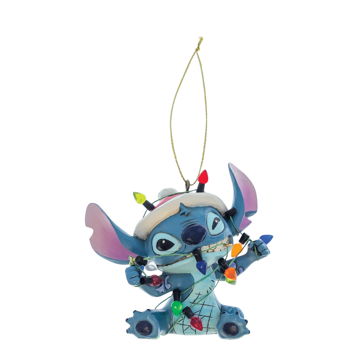Disney Traditions by Jim Shore Christmas Ornament - Stitch Wrapped in Lights - 8cm | Delivery ± 3 weeks
