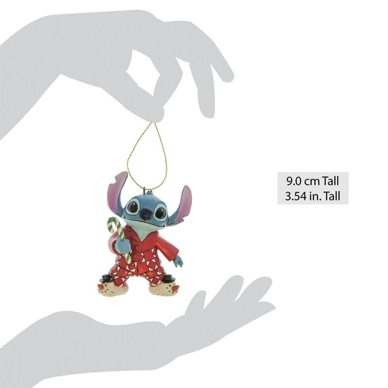 Disney Traditions by Jim Shore Christmas Ornament - Stitch in PJs - 9cm | Delivery ± 3 weeks