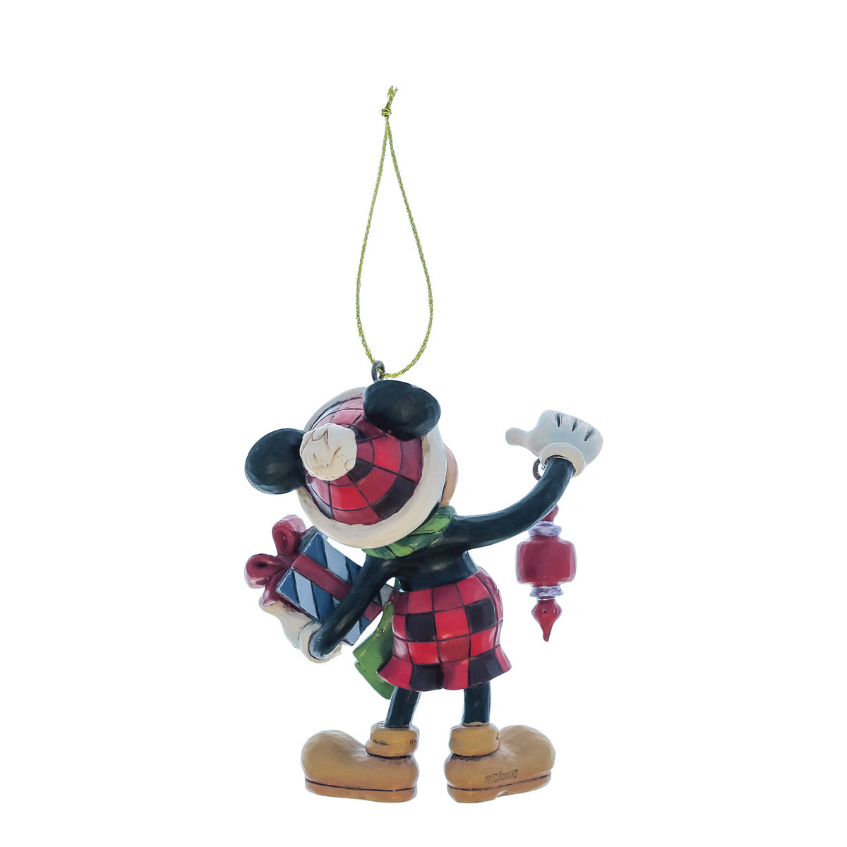 Disney Traditions by Jim Shore Christmas Ornament - Mickey Mouse Holding Gifts - 9cm | Delivery ± 3 weeks