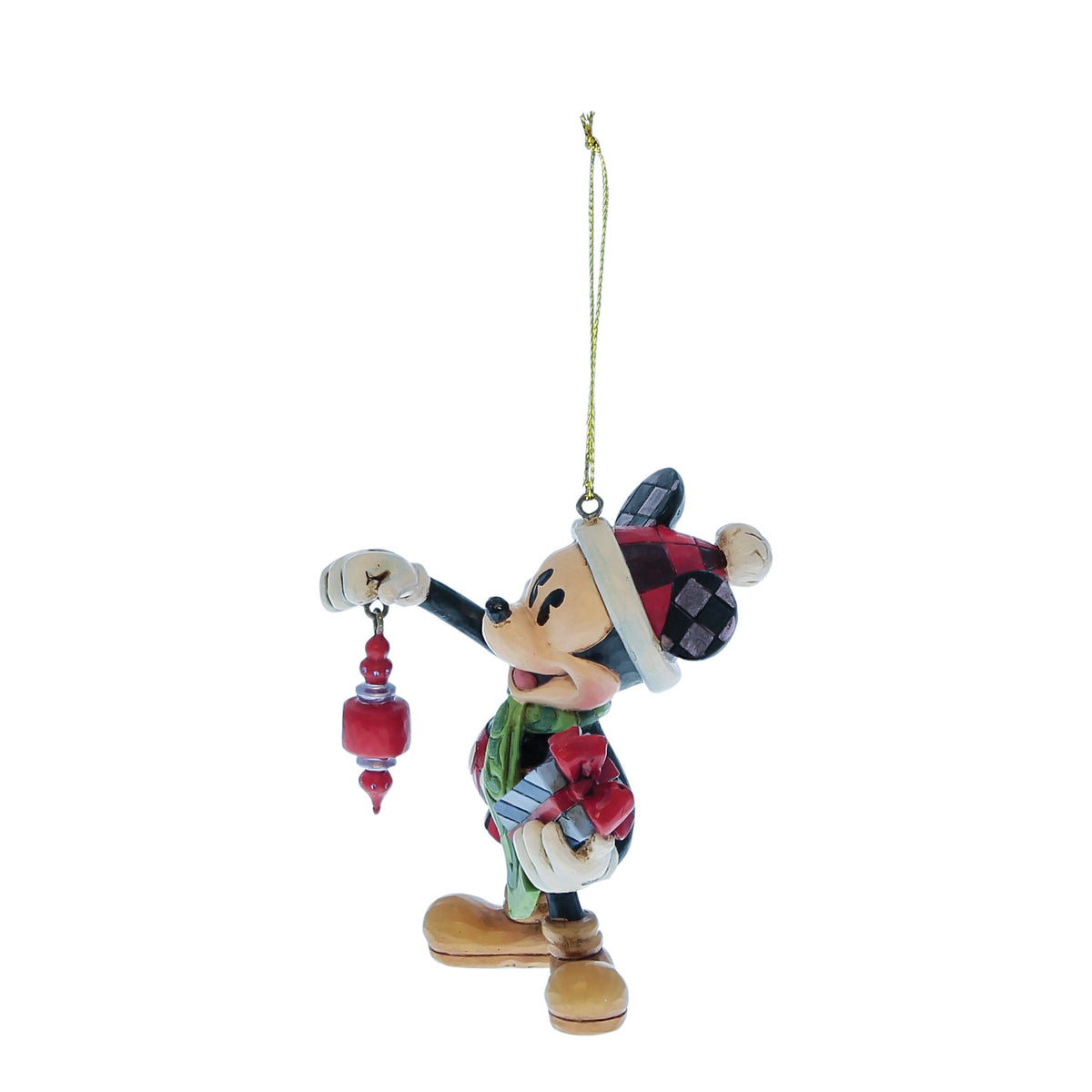 Disney Traditions by Jim Shore Christmas Ornament - Mickey Mouse Holding Gifts - 9cm | Delivery ± 3 weeks
