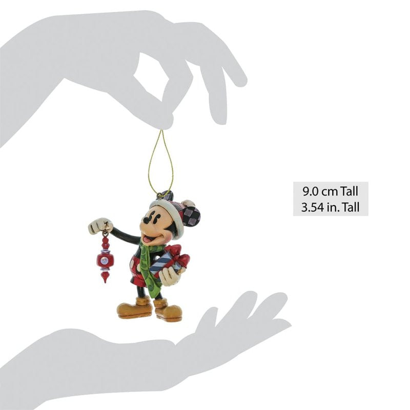 Disney Traditions by Jim Shore Christmas Ornament - Mickey Mouse Holding Gifts - 9cm | Delivery ± 3 weeks
