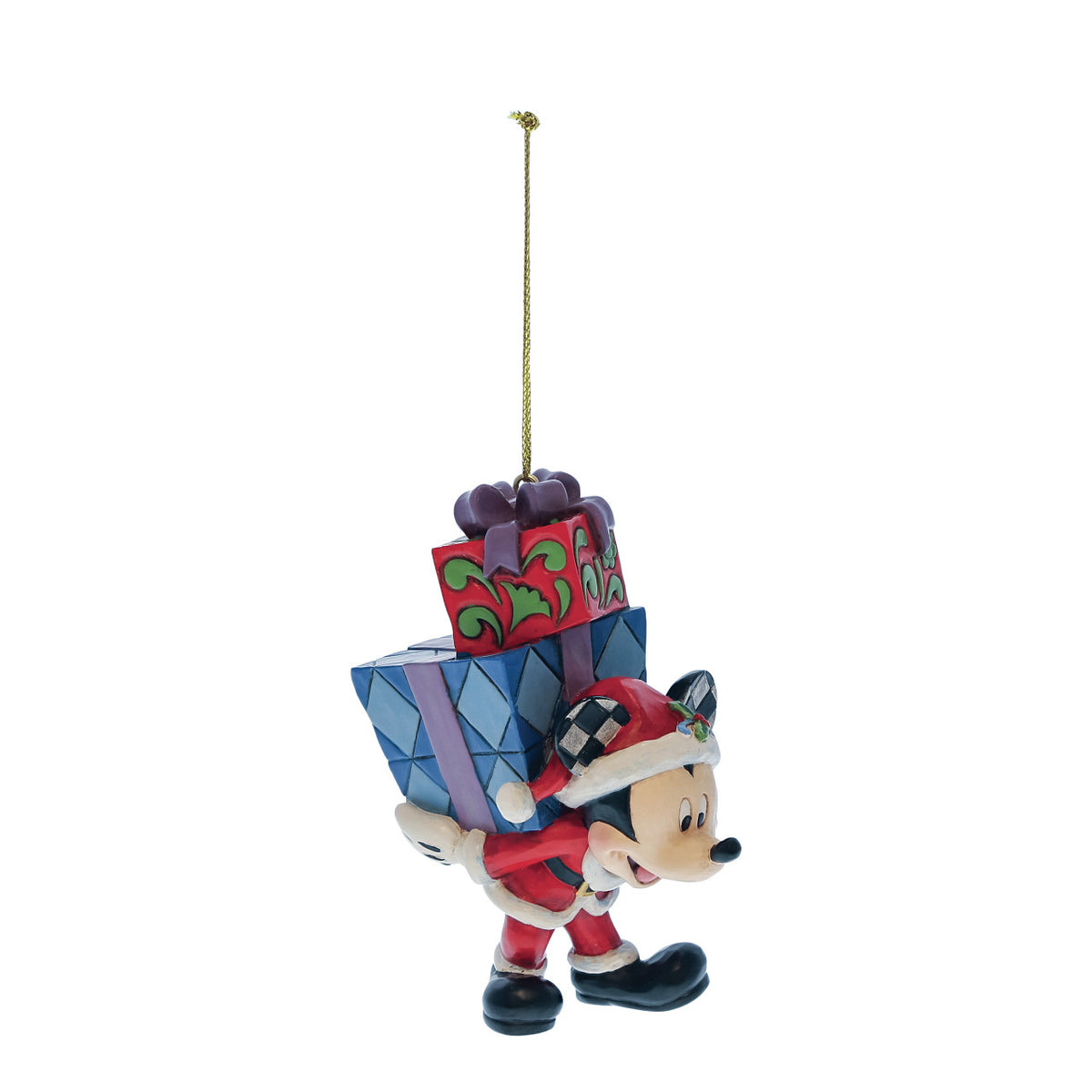 Disney Traditions by Jim Shore Christmas Ornament - Mickey Mouse with Gifts on His Back - 10cm | Delivery ± 3 weeks