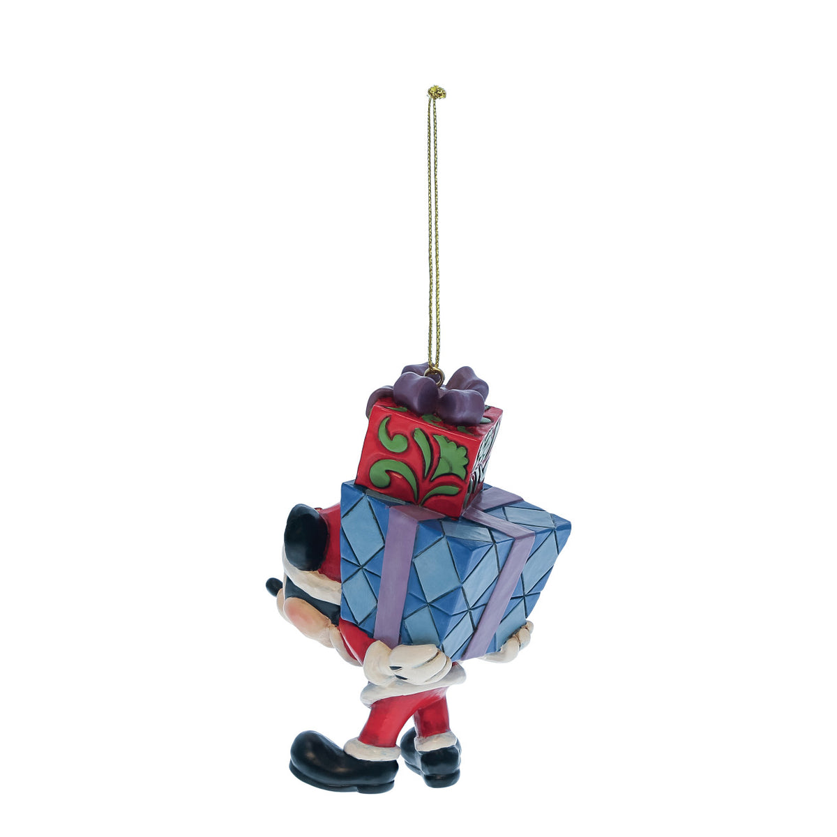 Disney Traditions by Jim Shore Christmas Ornament - Mickey Mouse with Gifts on His Back - 10cm | Delivery ± 3 weeks