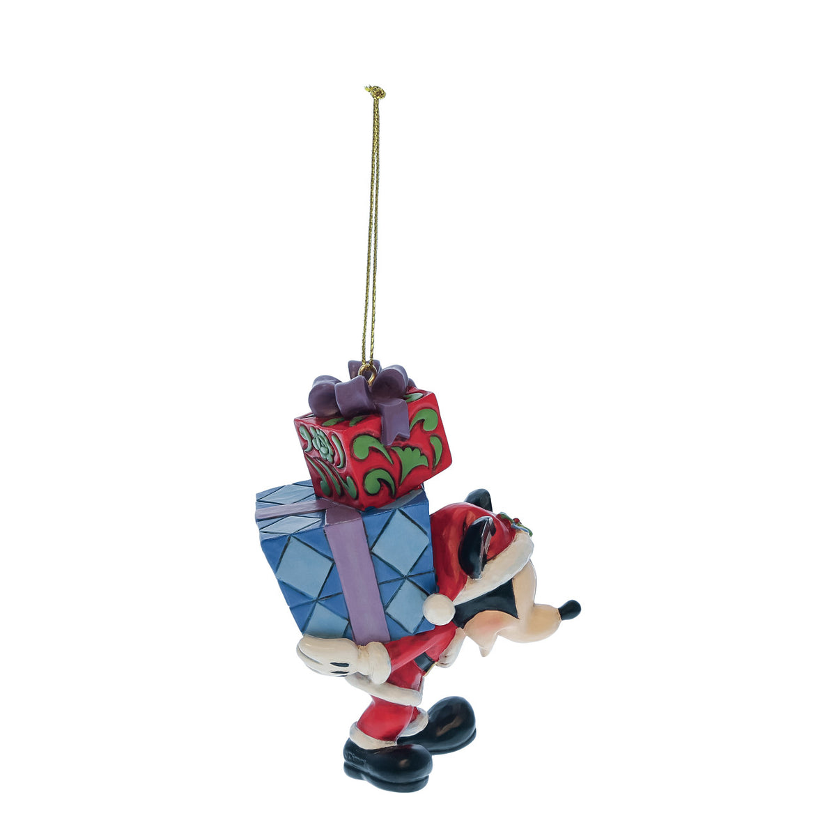Disney Traditions by Jim Shore Christmas Ornament - Mickey Mouse with Gifts on His Back - 10cm | Delivery ± 3 weeks