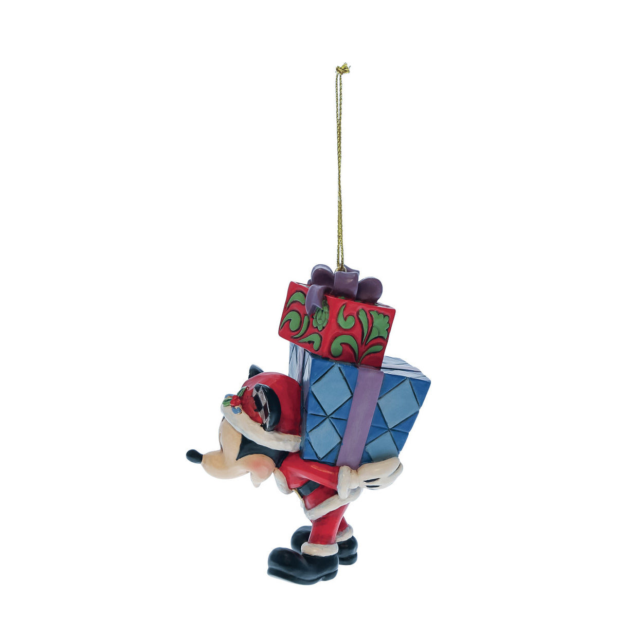 Disney Traditions by Jim Shore Christmas Ornament - Mickey Mouse with Gifts on His Back - 10cm | Delivery ± 3 weeks