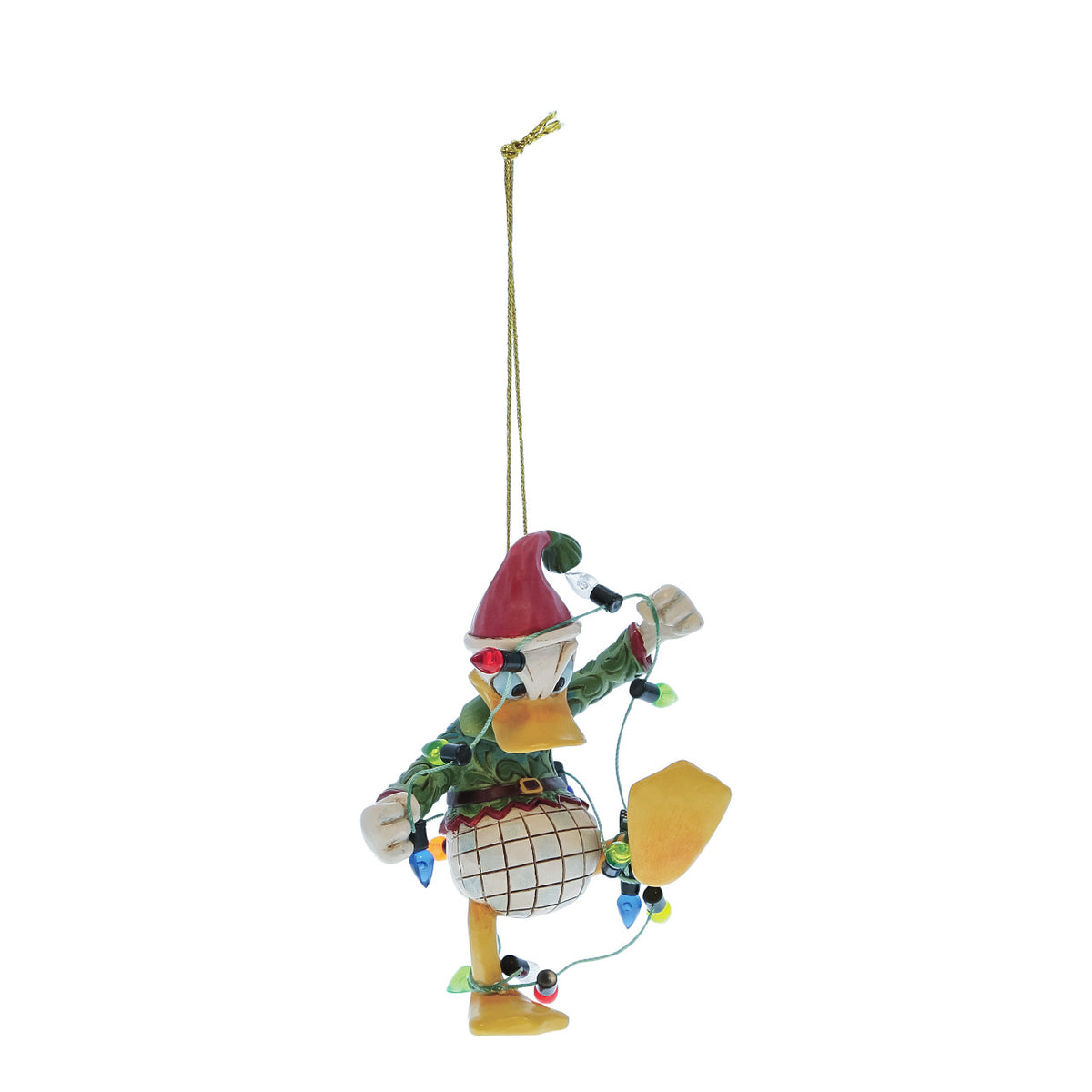 Disney Traditions by Jim Shore Christmas Ornament - Donald Duck Wrapped in Lights - 9cm | Delivery ± 3 weeks