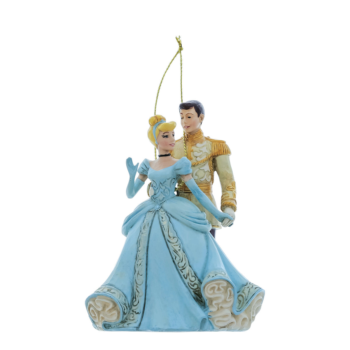 Disney Traditions by Jim Shore Christmas Ornament - Cinderella & Prince Charming - 10cm | Delivery ± 3 weeks