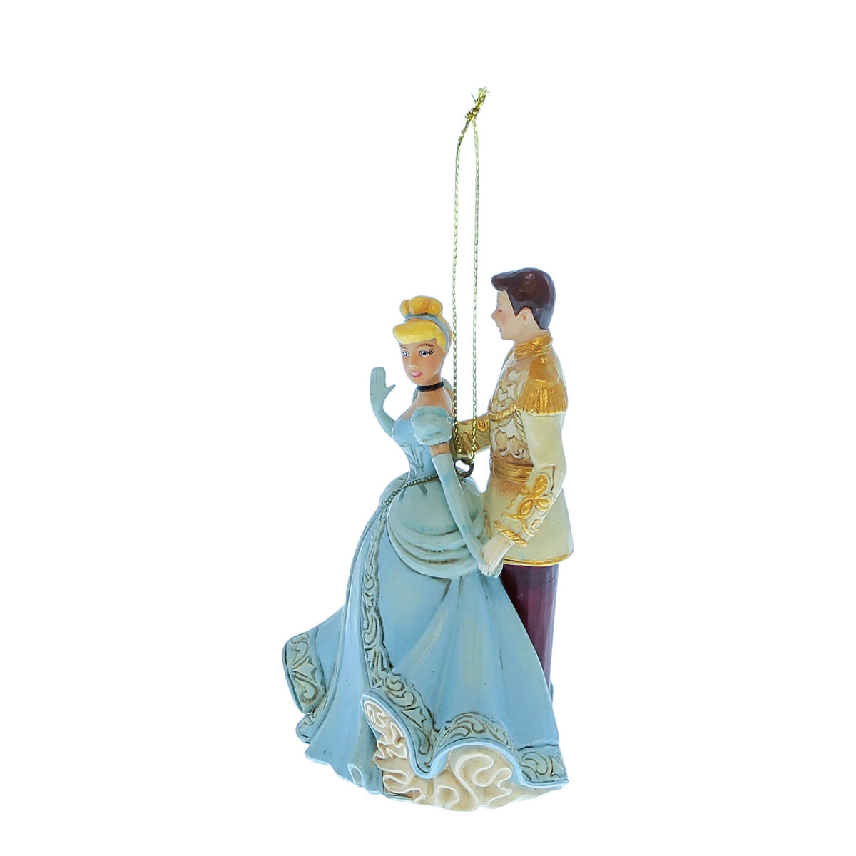 Disney Traditions by Jim Shore Christmas Ornament - Cinderella & Prince Charming - 10cm | Delivery ± 3 weeks