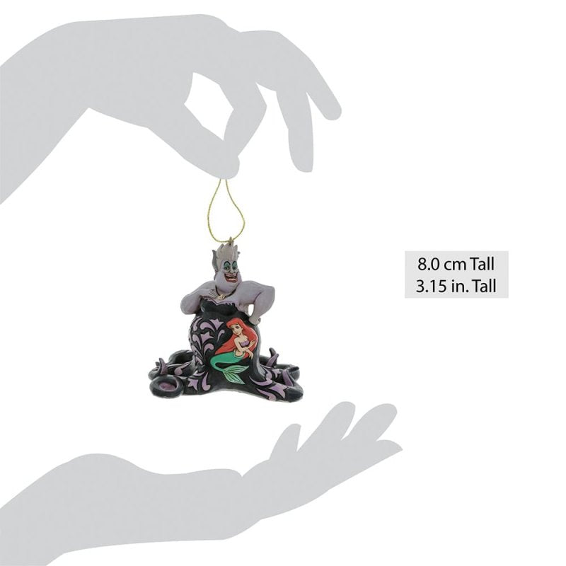 Disney Traditions by Jim Shore Christmas Ornament - Ursula from The Little Mermaid - 8cm | Delivery ± 3 weeks