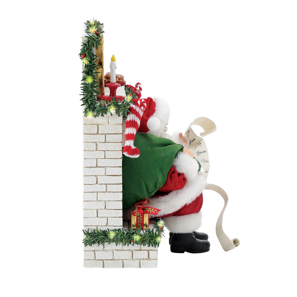 Department 56 Possible Dreams Christmas Figurine - Down the Chimney - 27.5cm | Delivery ± 3 weeks