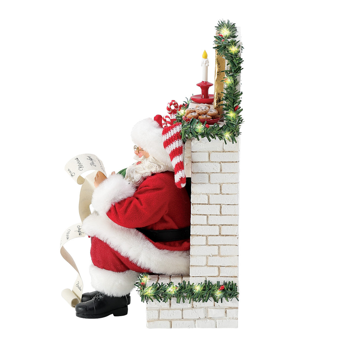 Department 56 Possible Dreams Christmas Figurine - Down the Chimney - 27.5cm | Delivery ± 3 weeks