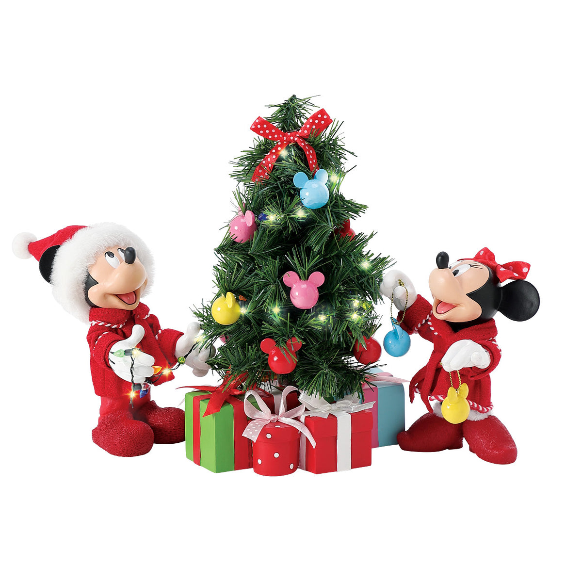 Department 56 Possible Dreams Disney Christmas Figurine - Mickey and Minnie Mouse Decorations - 33cm | Delivery ± 4 weeks